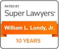 Rated By Super Lawyers | William L. Lundy, Jr. | 10 Years